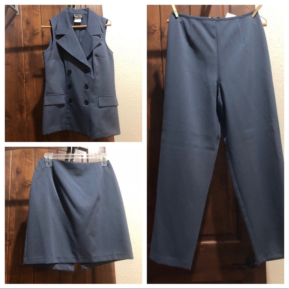 3 Piece Suit w/Skirt and Pants